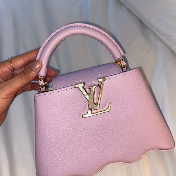 BRAND NEW NEVER WORN mini capucines in wisteria “Pac-Man bag” - Picture 10 of 12